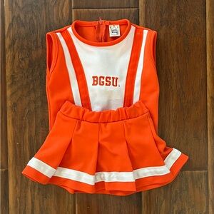 Bowling Green State University kids cheerleader outfit.